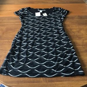 Max studio black and white dress